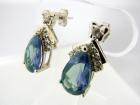 アレキサンドライト Corundum5.3カラット- 11x7mm Pear ピアス 【誕生石6月】【即納】